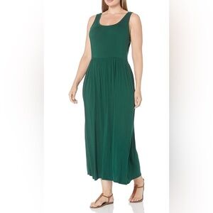 0312 - AMAZON ESSENTIALS Women’s 2X Tank Waisted Maxi Dress